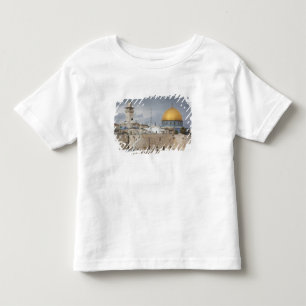 Camiseta Infantil Vista da praça do Muro das Lamentações, final da t