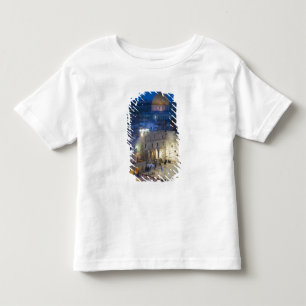 Camiseta Infantil Vista da praça do Muro das Lamentações, final da t