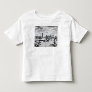Camiseta Infantil Vista da praça San Marco do Bacino, Veneza