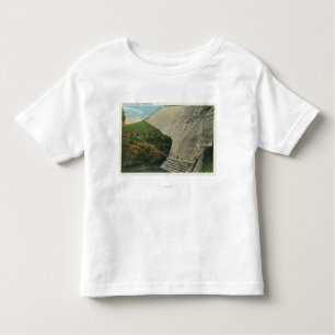 Camiseta Infantil Vista da represa do reservatório de Ashokan