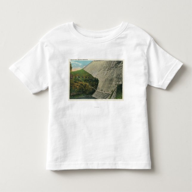 Camiseta Infantil Vista da represa do reservatório de Ashokan (Frente)