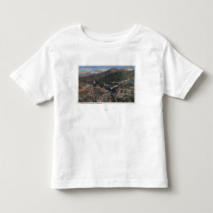 Camiseta Infantil Vista da represa durante a construção