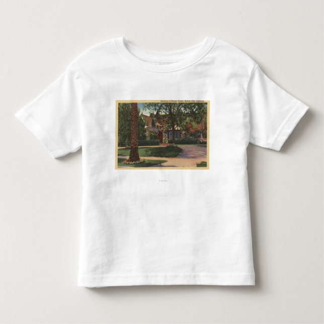 Camiseta Infantil Vista da residência de Eleanor Powell (Frente)