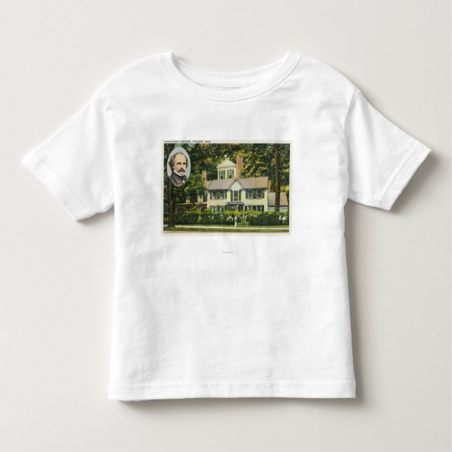 Camiseta Infantil Vista da residência do Wayside de Hawthorne (Frente)