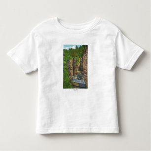 Camiseta Infantil Vista da rocha da mesa