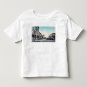 Camiseta Infantil Vista da terceira rua da estação de correios