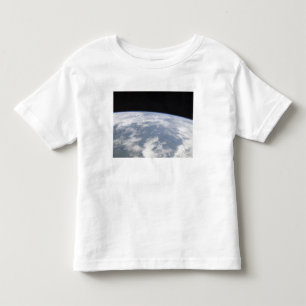 Camiseta Infantil Vista da terra do planeta do espaço