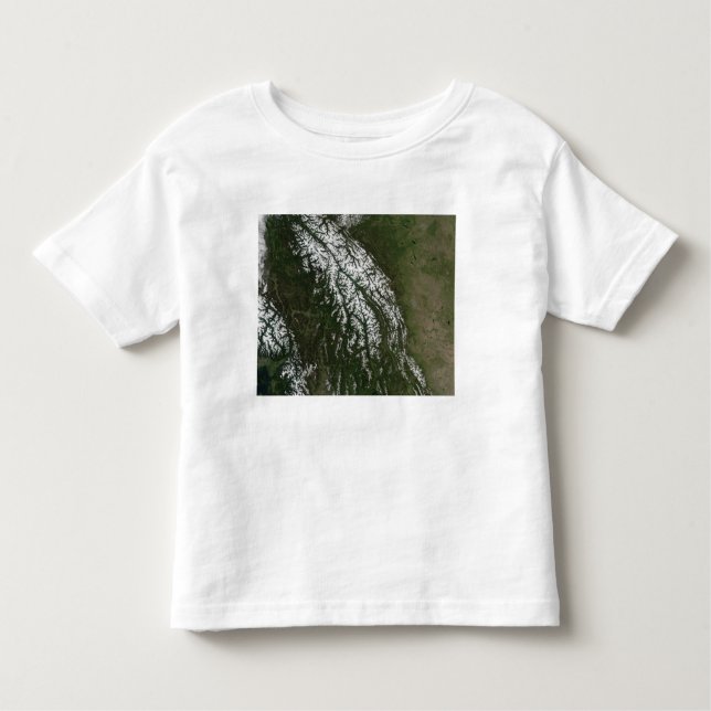 Camiseta Infantil Vista das Montanhas Rochosas (Frente)