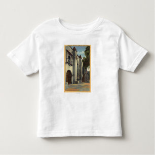 Camiseta Infantil Vista das portas & da escadaria da missão