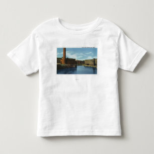 Camiseta Infantil Vista de alguns moinhos de matéria têxtil