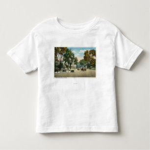 Camiseta Infantil Vista de avenidas do parque e do Fairfield