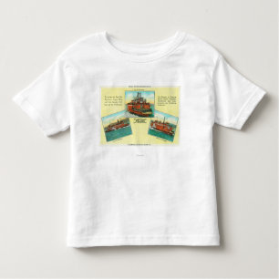 Camiseta Infantil Vista de balsas de Richmond-San Rafael