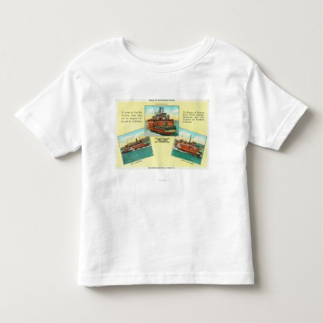 Camiseta Infantil Vista de balsas de Richmond-San Rafael (Frente)