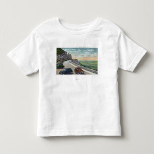 Camiseta Infantil Vista de carros velhos no memorial Hwy de