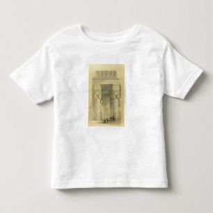 Camiseta Infantil Vista de debaixo do Portico do templo em Denda
