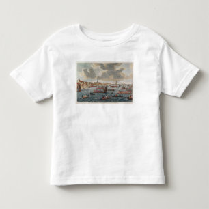 Camiseta Infantil Vista de Gravesend com tropas