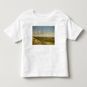 Camiseta Infantil Vista de Haarlem das dunas (óleo em canvas)