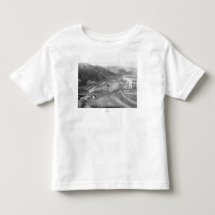 Camiseta Infantil Vista de Hot Springs, fotografia do SD