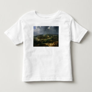 Camiseta Infantil Vista de Jerusalem do vale de Jehoshaphat
