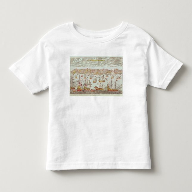 Camiseta Infantil Vista de Lisboa (Frente)