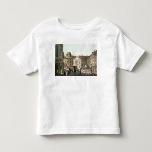 Camiseta Infantil Vista de Michaelerplatz que mostra o Burgtheater