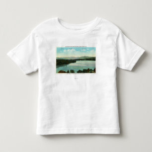 Camiseta Infantil Vista de Mts. Marcy, Colden, e McIntyre