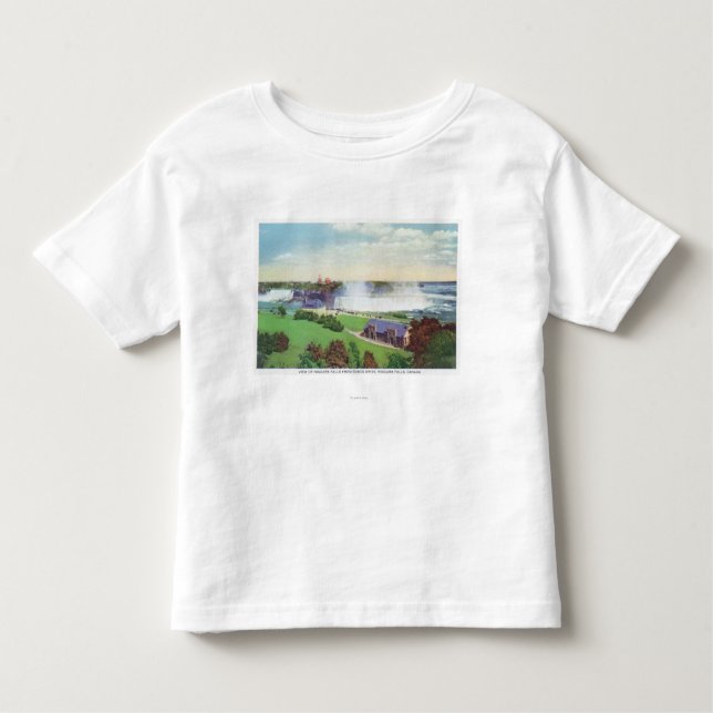 Camiseta Infantil Vista de Niagara Falls da movimentação de Oakes (Frente)
