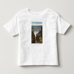 Camiseta Infantil Vista de penhascos da cabeça calva, o desfiladeir