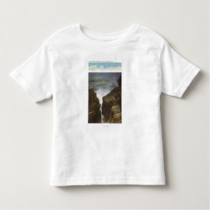 Camiseta Infantil Vista de penhascos da cabeça calva, o desfiladeiro