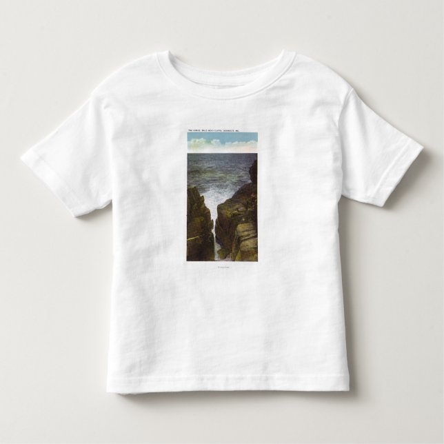 Camiseta Infantil Vista de penhascos da cabeça calva, o desfiladeiro (Frente)