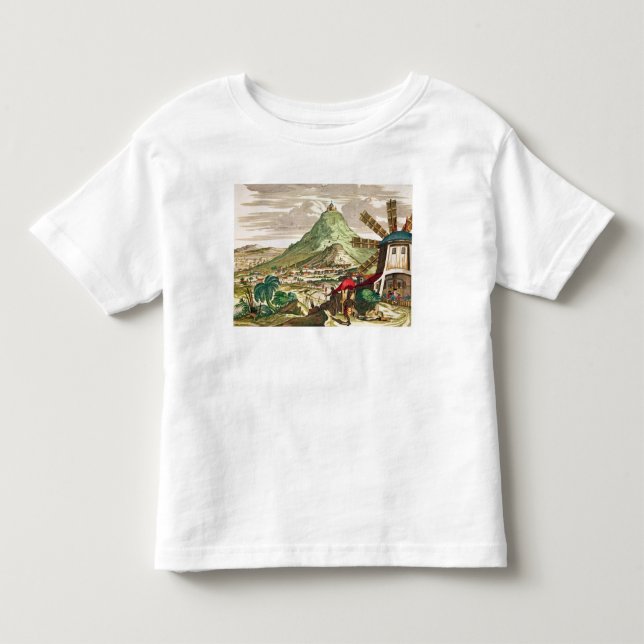 Camiseta Infantil Vista de Potosi em Bolívia (Frente)