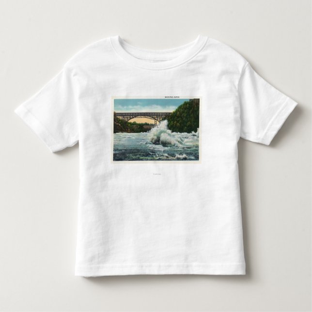 Camiseta Infantil Vista de Rapids ponte e redemoinho do redemoinho (Frente)