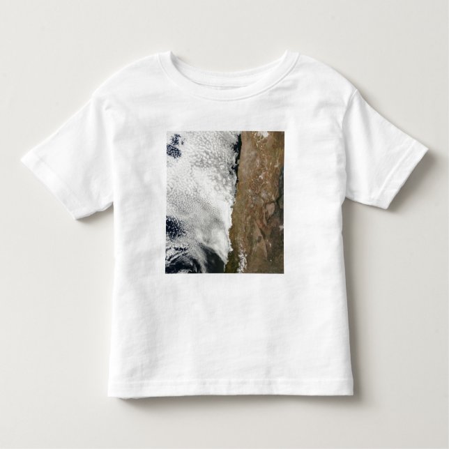 Camiseta Infantil Vista de satélite das montanhas dos Andes (Frente)