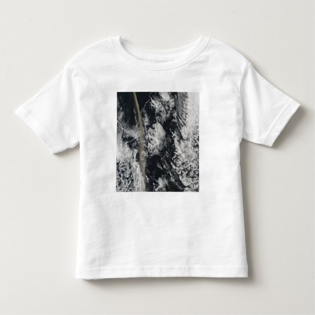 Camiseta Infantil Vista de satélite de uma pluma de cinzas (Frente)