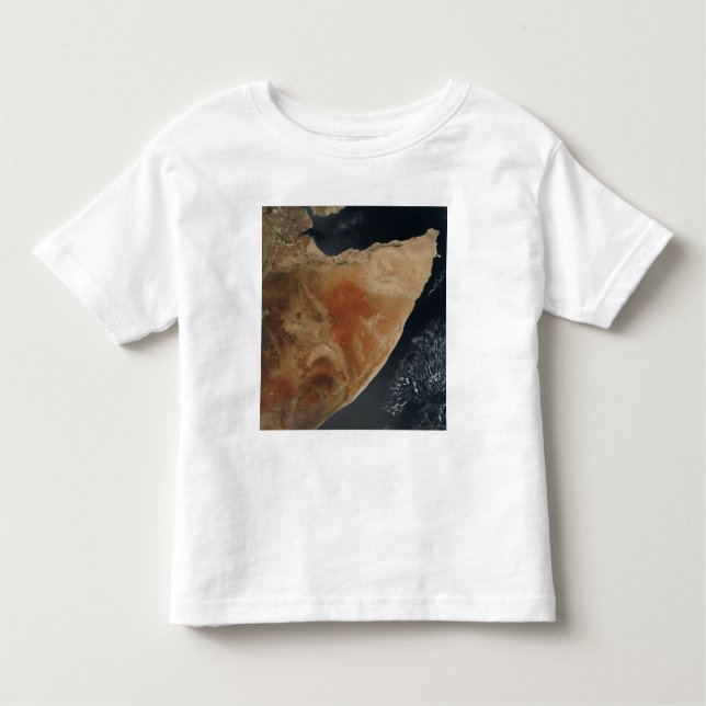 Camiseta Infantil Vista de satélite do Corno de África (Frente)