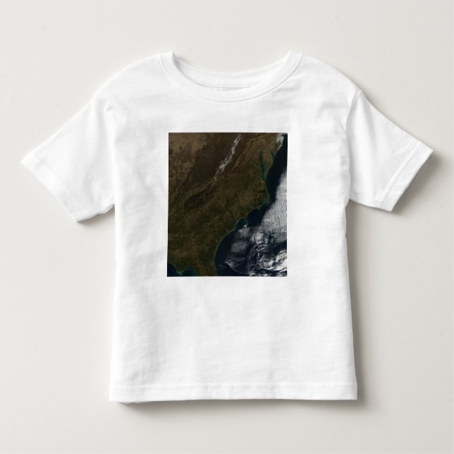 Camiseta Infantil Vista de satélite do sudeste do Estado Unidos (Frente)