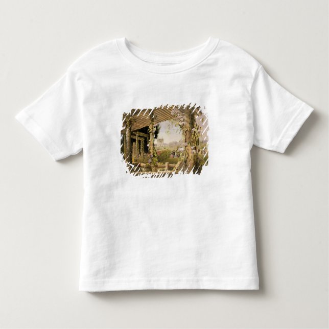 Camiseta Infantil Vista de Seat rústico, Shrublands, 'do G (Frente)