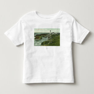 Camiseta Infantil Vista de um farol dos E.U.