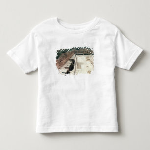 Camiseta Infantil Vista de um lavabos comunal