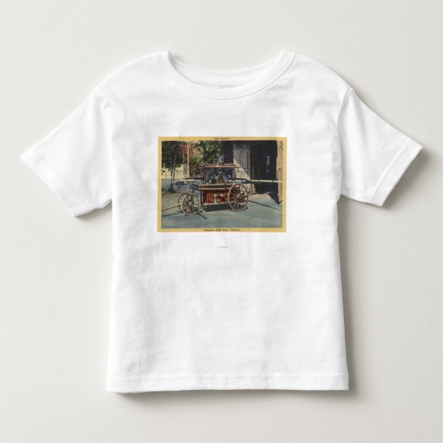 Camiseta Infantil Vista "de um motor de Papeete velho" (Frente)