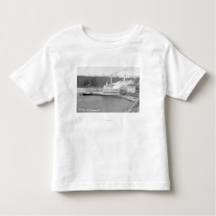 Camiseta Infantil Vista de uma planta de papel