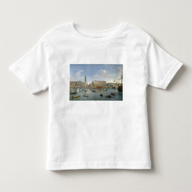 Camiseta Infantil Vista de Veneza da ilha de San Giorgio, 169 (Frente)
