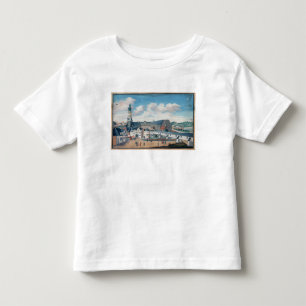 Camiseta Infantil Vista de Weimar com o castelo de Wilhelmsburg