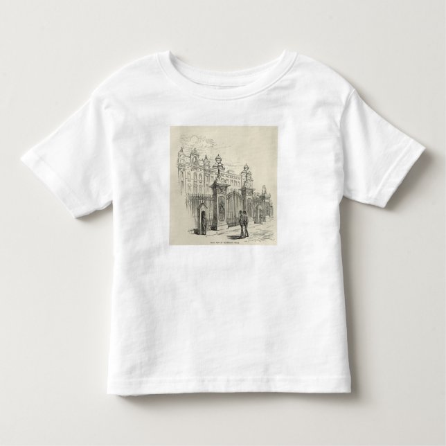 Camiseta Infantil Vista dianteira do Buckingham Palace (Frente)