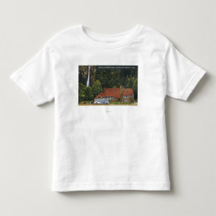 Camiseta Infantil Vista do alojamento das quedas de Multnomah