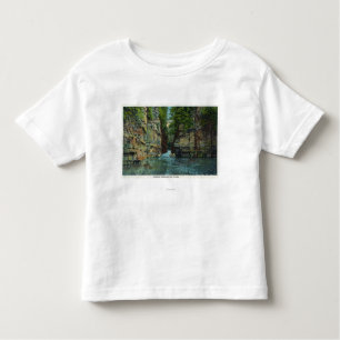 Camiseta Infantil Vista do barco que vem através do canal