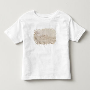Camiseta Infantil Vista do castelo da Celle-Santo-Nuvem, c.1750