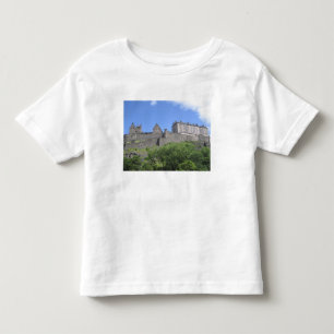Camiseta Infantil Vista do Castelo de Edimburgo, Edimburgo, Escócia,