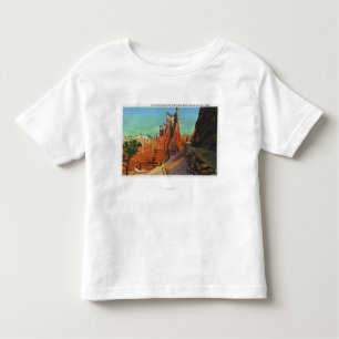 Camiseta Infantil Vista do castelo e das fugas novas de Gulliver