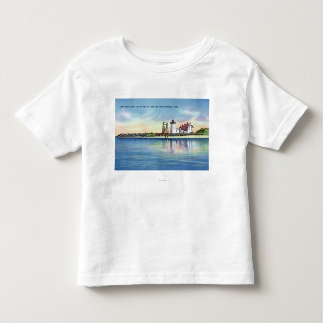 Camiseta Infantil Vista do farol longo do ponto (Frente)